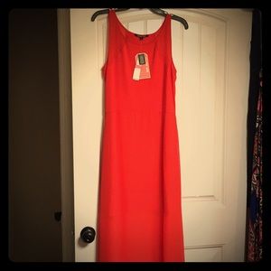 NWT Gianni Bini Red Orange Maxi dress size M